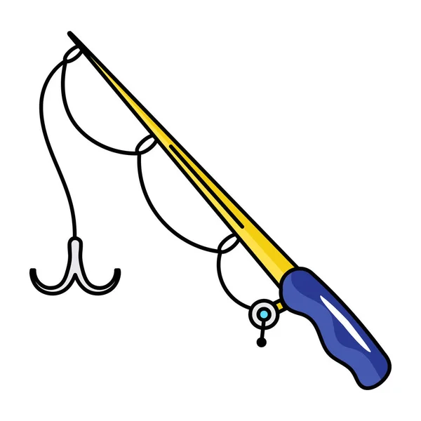 Fishing Rod Modern Design Vector Illustration — Stock Vector