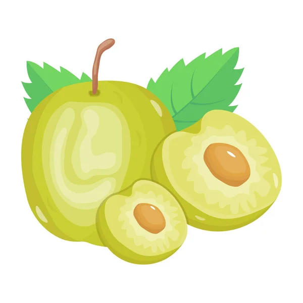 Illustration Vectorielle Fruits Légumes Frais — Image vectorielle