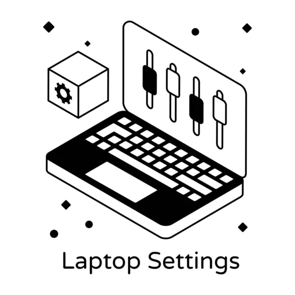 Computer Keyboard Laptop Key — Vector de stock