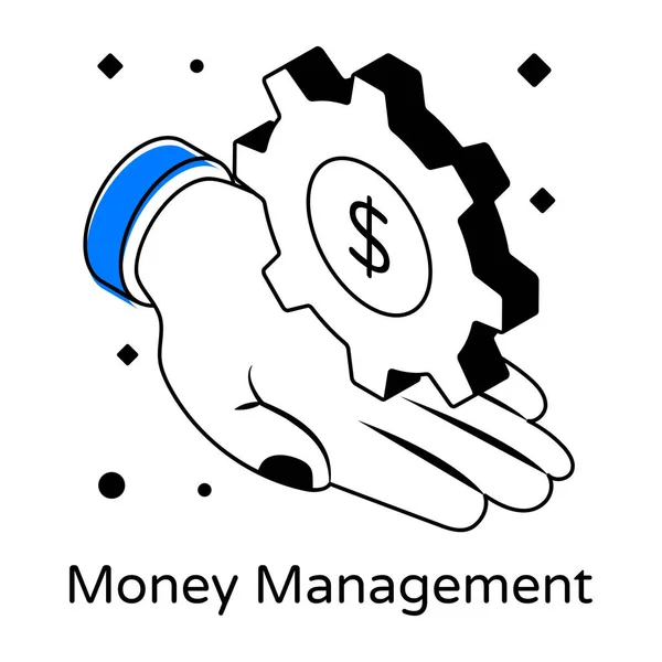 Bitcoin Mines Illustration Simple — Image vectorielle