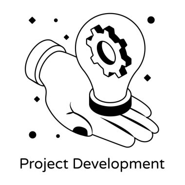 Proje Geliştirme Modern tasarım, vektör illüstrasyonu