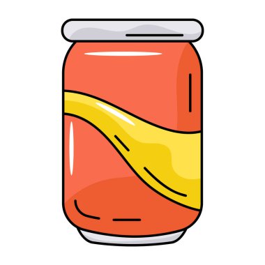 Çizgi film içki şişesinin vektör çizimi