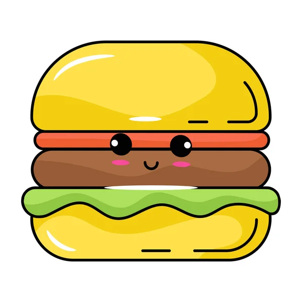 Burger Modernes Design Vektorillustration — Stockvektor