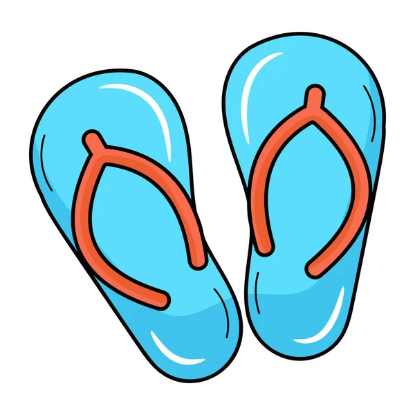 Flip Flops Modern Design Vektor Illusztráció — Stock Vector