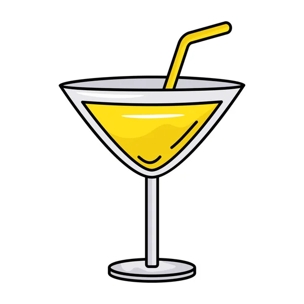 Cocktail Design Moderno Ilustração Vetorial — Vetor de Stock