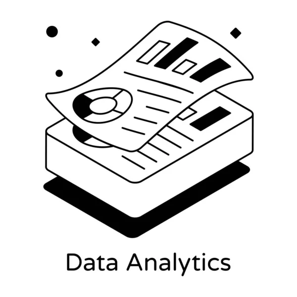Data Analytics Nowoczesny Design Ilustracja Wektorowa — Wektor stockowy