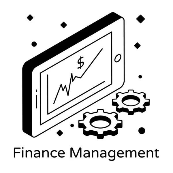 Finanzas Gestión Diseño Moderno Ilustración Vectorial — Vector de stock