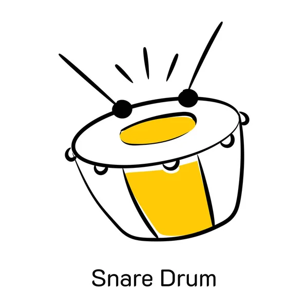 Snare Drum 디자인 Vector Illustration — 스톡 벡터