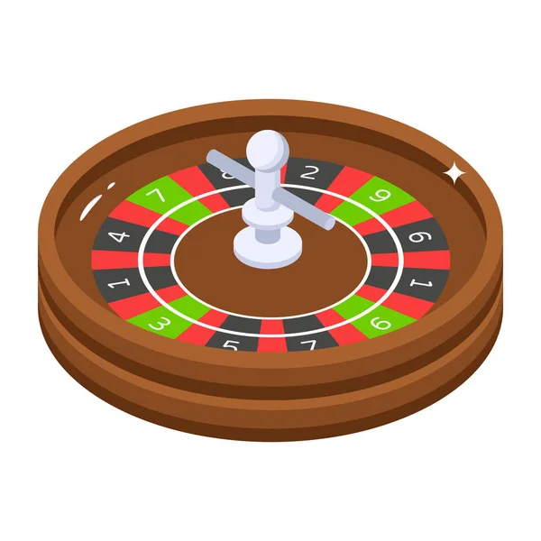 Casino Roulette Modern Design Vector Illustration — Stock Vector