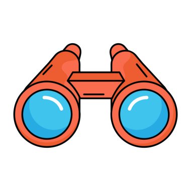 dürbün simgesi. vektör illüstrasyonu