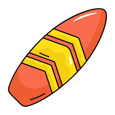 Sörf tahtası simgesi. Beyaz arkaplanda izole edilmiş web tasarımı için sörf tahtası vektör simgelerinin izometriği