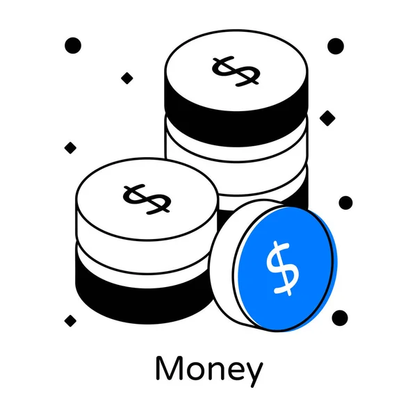 Money Modern Design Vector Illustration — Stock Vector