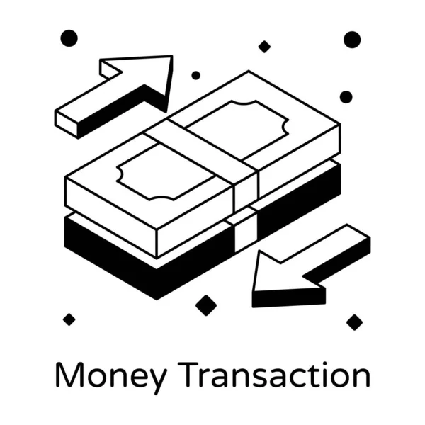 Μεταφορά Χρημάτων Επιχειρηματικές Και Χρηματοοικονομικές Έννοιες Εικονίδιο — Διανυσματικό Αρχείο