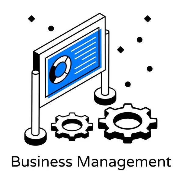 Business Management Modern Design Vector Illustratie — Stockvector