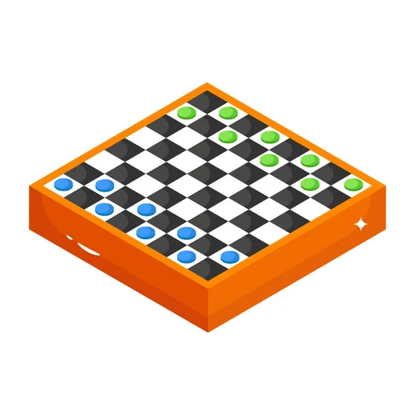 Checkers Jeu Design Moderne Illustration Vectorielle — Image vectorielle