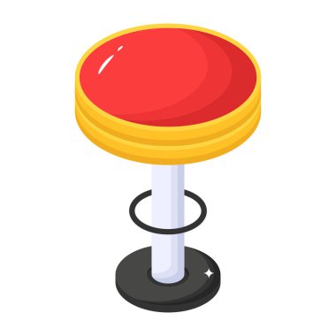 Dışkı modern tasarım, vektör illüstrasyonu