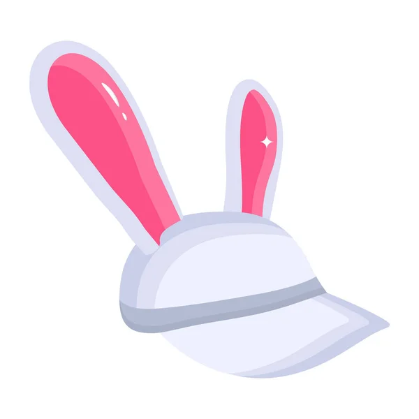 Rabbit Hat Icon Isometric Bunny Ears Vector Icons Web Design — Stock Vector