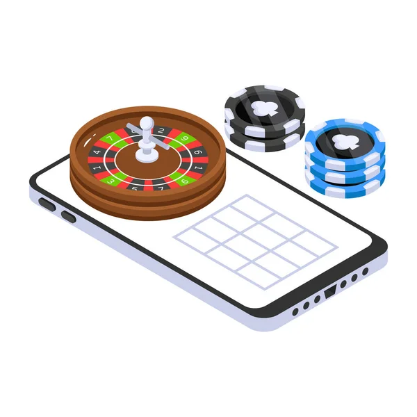 Gambling App Design Moderno Ilustração Vetorial — Vetor de Stock