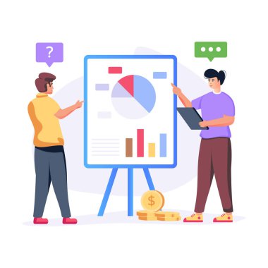 Finansal Planlama modern tasarım, vektör illüstrasyonu