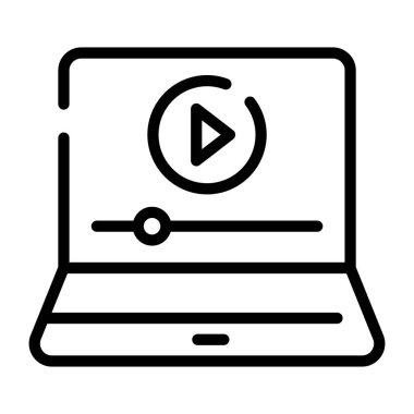 Video Streaming modern tasarım, vektör illüstrasyonu