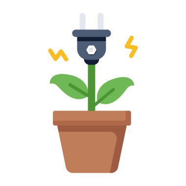 enerji tasarruflu lamba ikon vektör illüstrasyon tasarımı