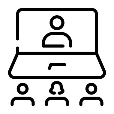 kullanıcı. Web simgesi basit illüstrasyon