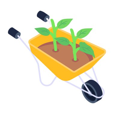 Yeşil filiz vektör illüstrasyonlu bitki