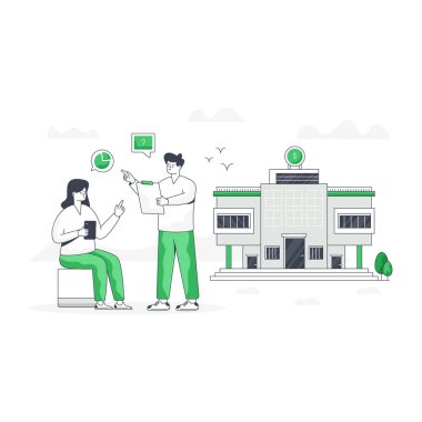 İş danışmanlığı modern tasarım, vektör illüstrasyonu