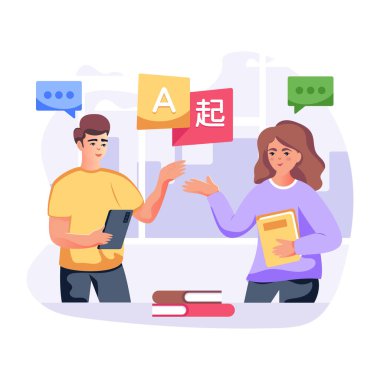 İletişim modern tasarım, vektör illüstrasyonu