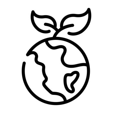 Bir çizgi simgesi küresel çevre kavramını güzel bir şekilde betimliyor