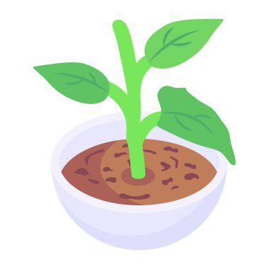 Bitki modern tasarım, vektör illüstrasyonu