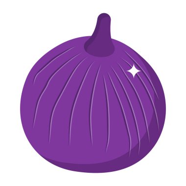 Soğan modern simgesi, vektör illüstrasyonu