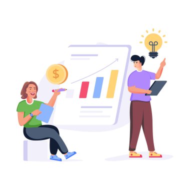 İş Planlama modern tasarım, vektör illüstrasyonu