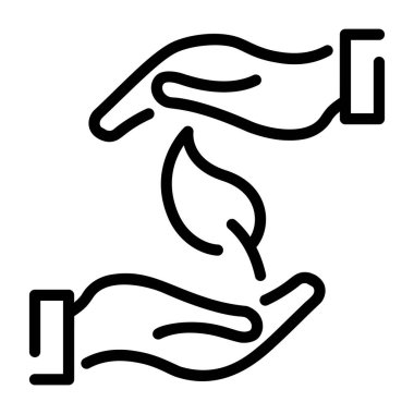 Güzel dizayn edilmiş bitki bakımı ikonu