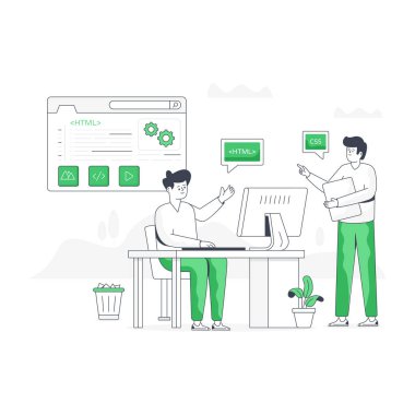 Uygulama Programlama modern tasarım, vektör illüstrasyonu