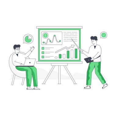 Business Presentation modern tasarım, vektör illüstrasyonu