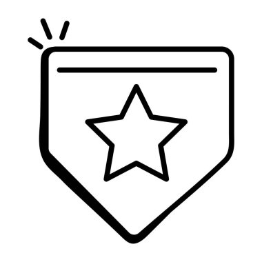 Flaglet modern tasarım, vektör illüstrasyonu