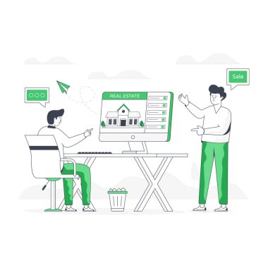 Özellik Web sitesi modern tasarım, vektör illüstrasyonu