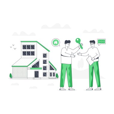 Özellik Anlaşması Modern tasarım, vektör illüstrasyonu