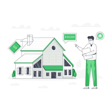 İndirim Evi modern tasarım, vektör illüstrasyonu