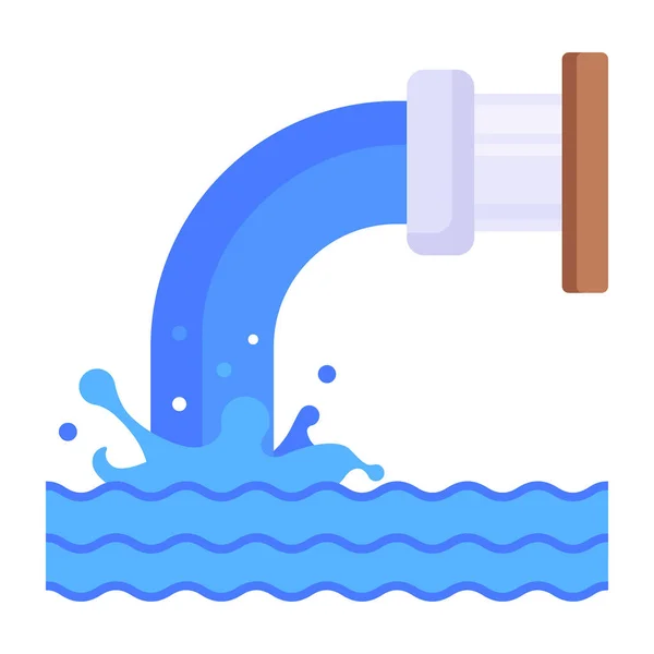 Іконка Хвилі Води Векторний Дизайн Ілюстрації — стоковий вектор