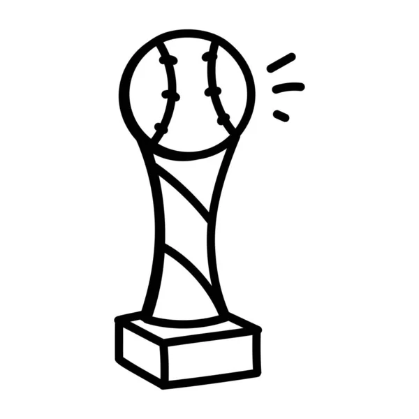 Baseball Trophy Nowoczesny Design Wektor Ilustracji — Wektor stockowy