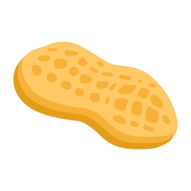 Fıstık ikonu. Vektör sembolü. beyaz arkaplanda izole