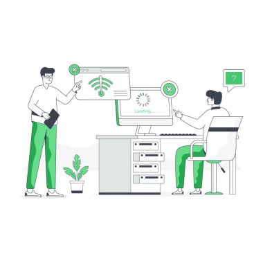 İş ve finans ikonu kavramının vektör illüstrasyonu