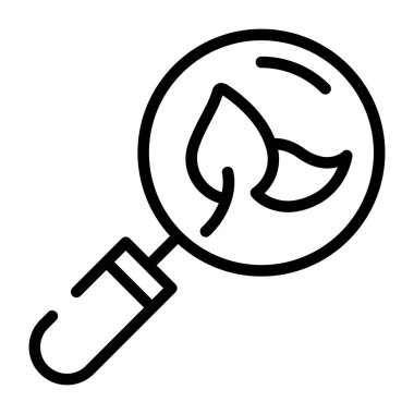 Eko aramasının düzenlenebilir bir taslak simgesi