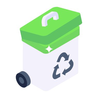 Çöp kutusu modern tasarım, vektör illüstrasyonu