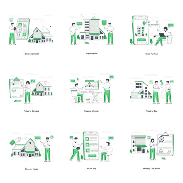 Online Anwendungen Symbole Setzen Vektorillustration — Stockvektor