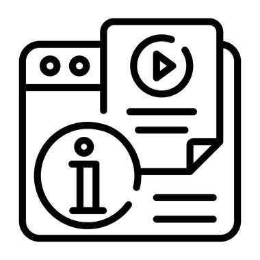 Çevrimiçi Bilgi modern tasarım, vektör illüstrasyonu