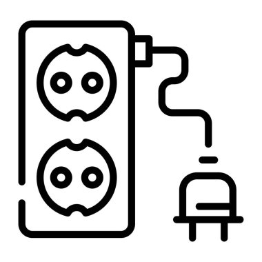 Santralin ustaca hazırlanmış bir satır simgesi