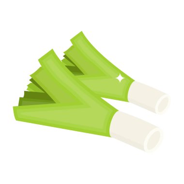 Green Onion modern tasarım, vektör illüstrasyonu